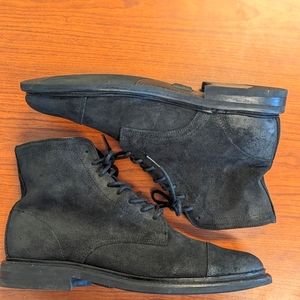 Frye Black Suede Boots. Sz 9.5